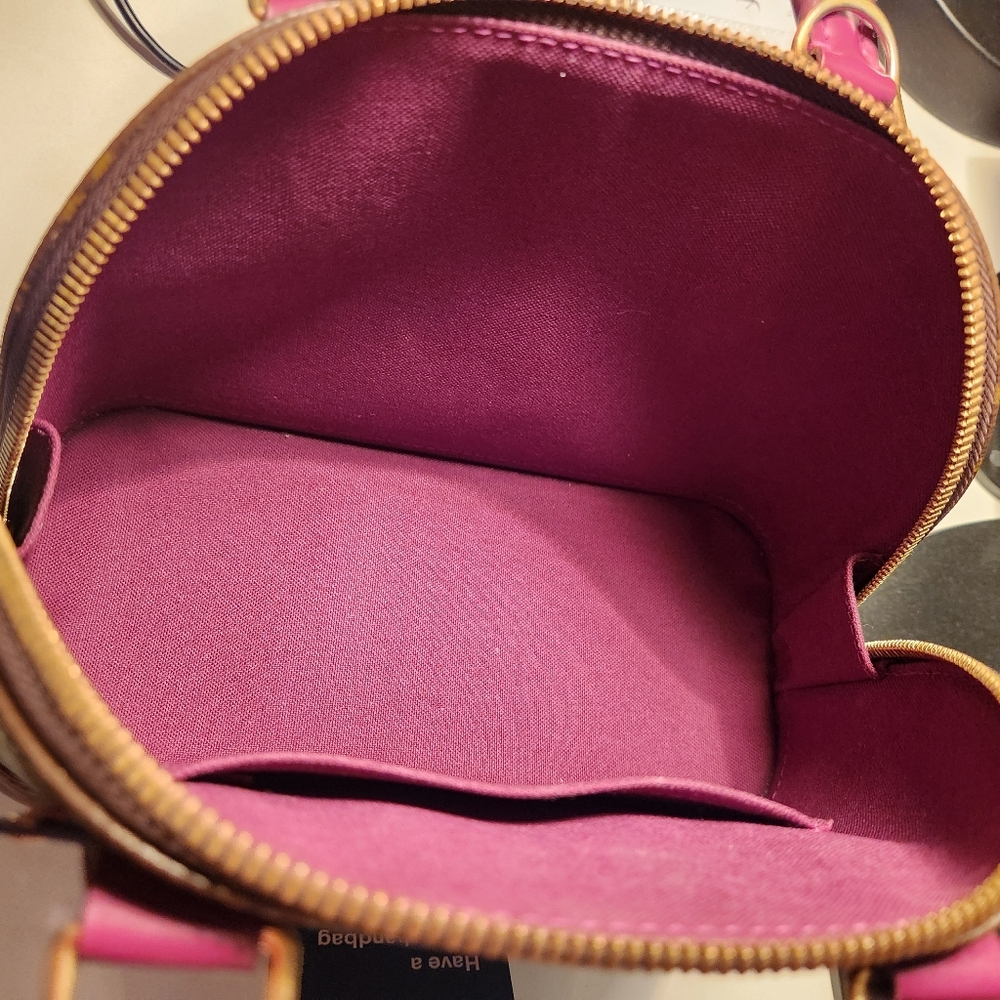 Louis Vuitton Monogram Canvas Bag - Brown and Purple Alma BB - Picture 9 of 12